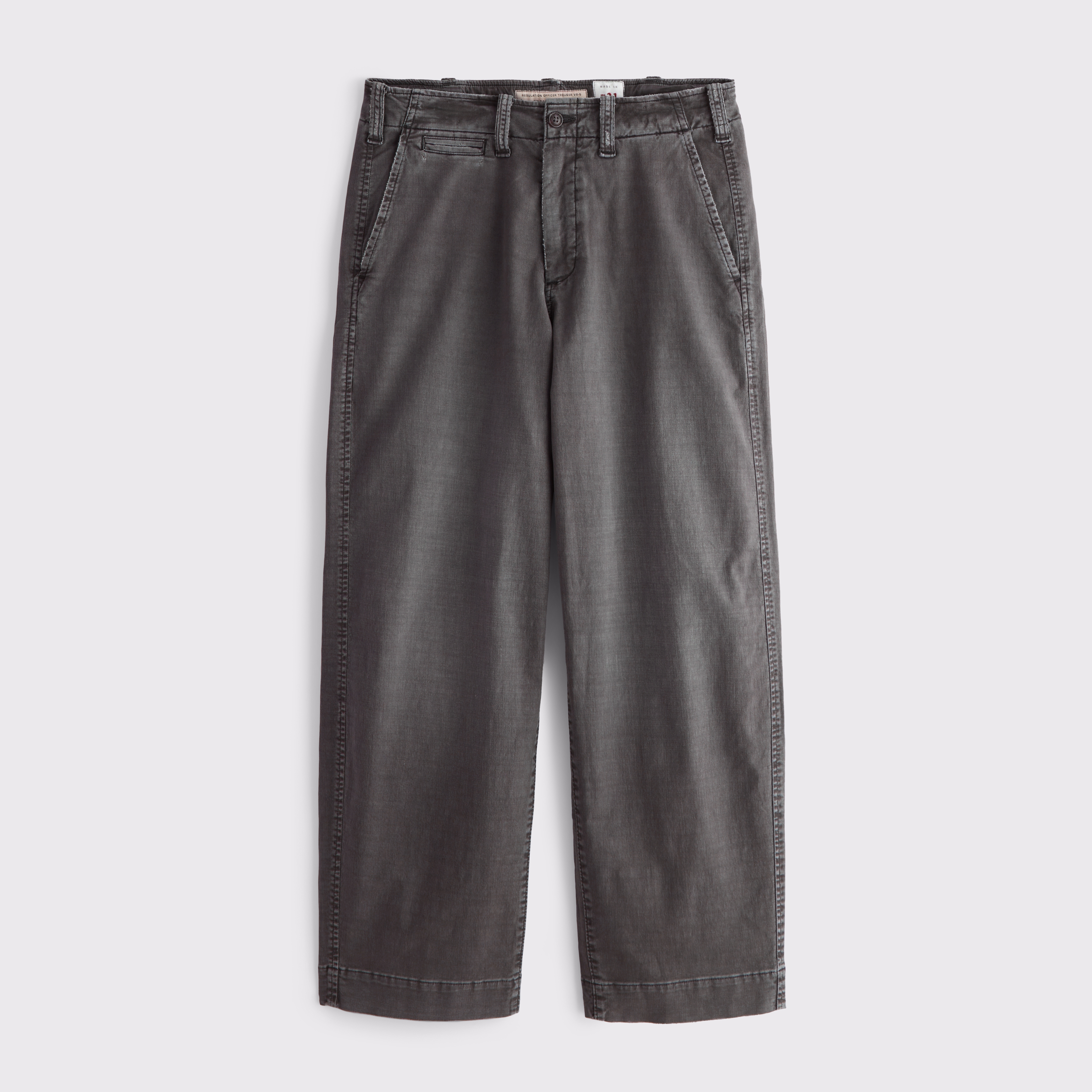 Мужские брюки Abercrombie & Fitch Baggy Chino, цвет: Тёмный серый