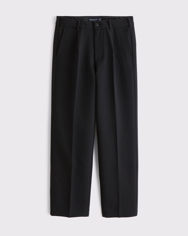 Relaxed Straight Trouser, Black view 1