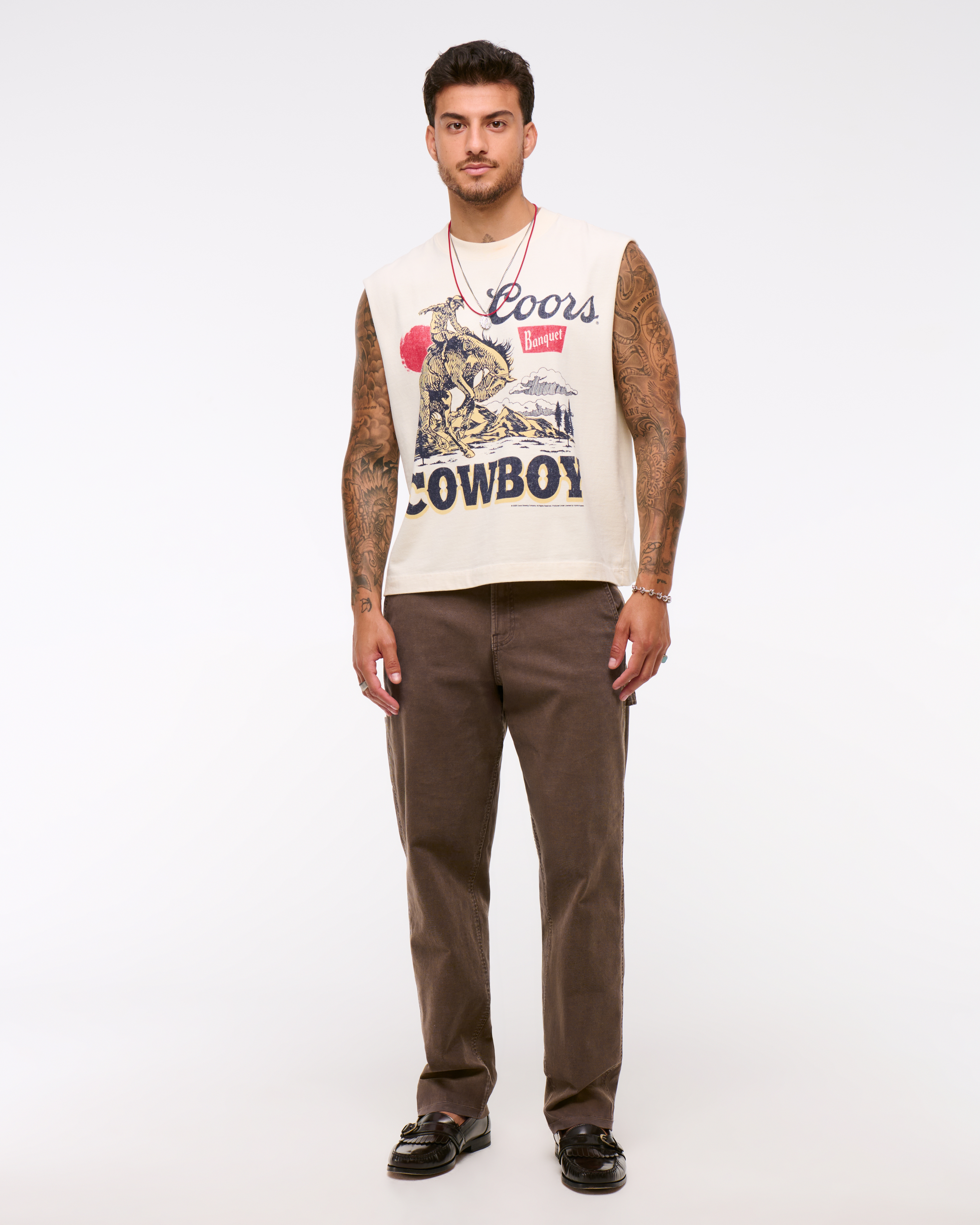 Abercrombie & Fitch Athletic Loose Workwear Pant In Neutral