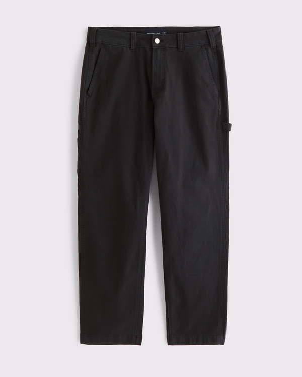 Athletic Loose Workwear Pant, Black view 1