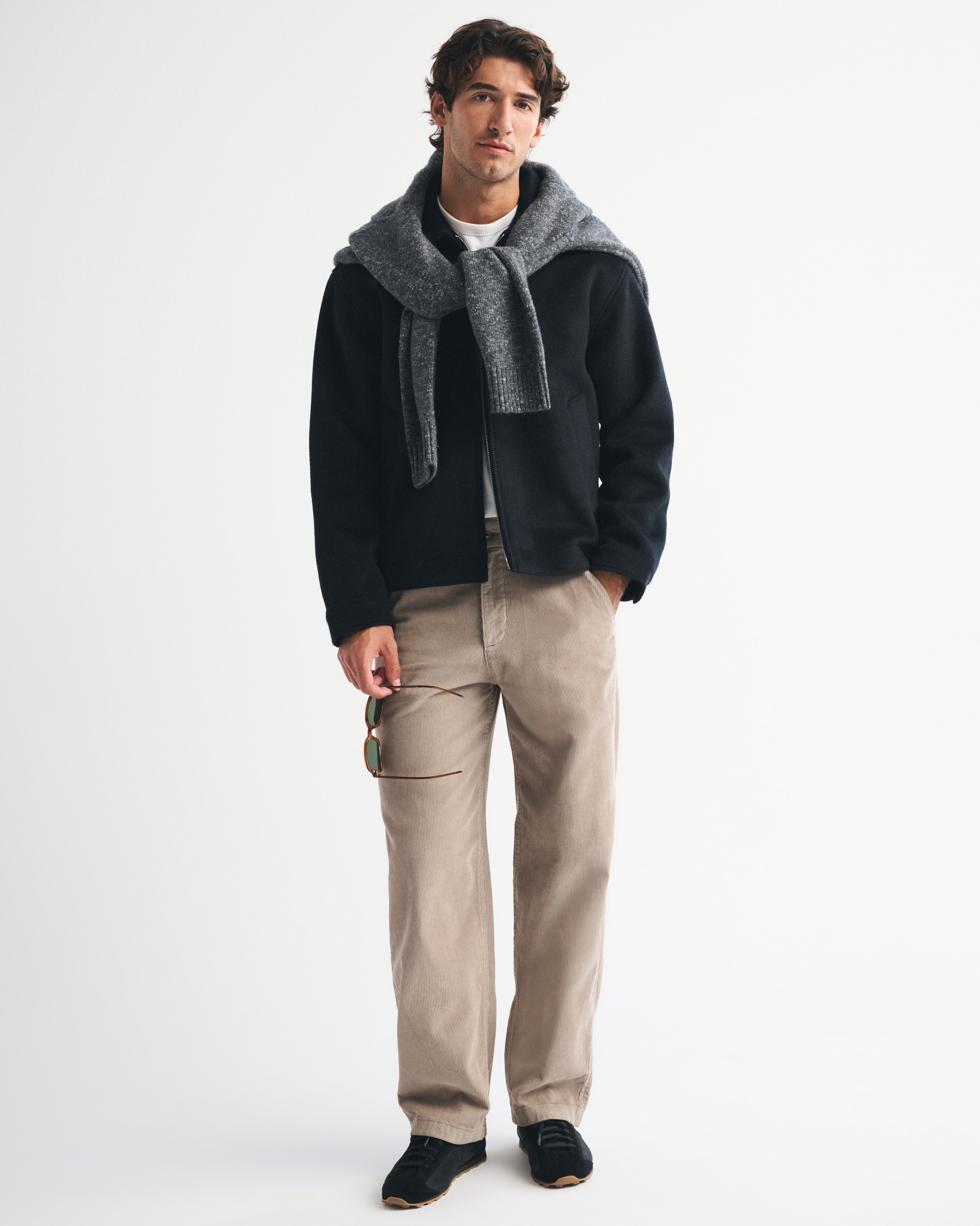 Мужские брюки Abercrombie & Fitch Corduroy Baggy Trouser — фото 2