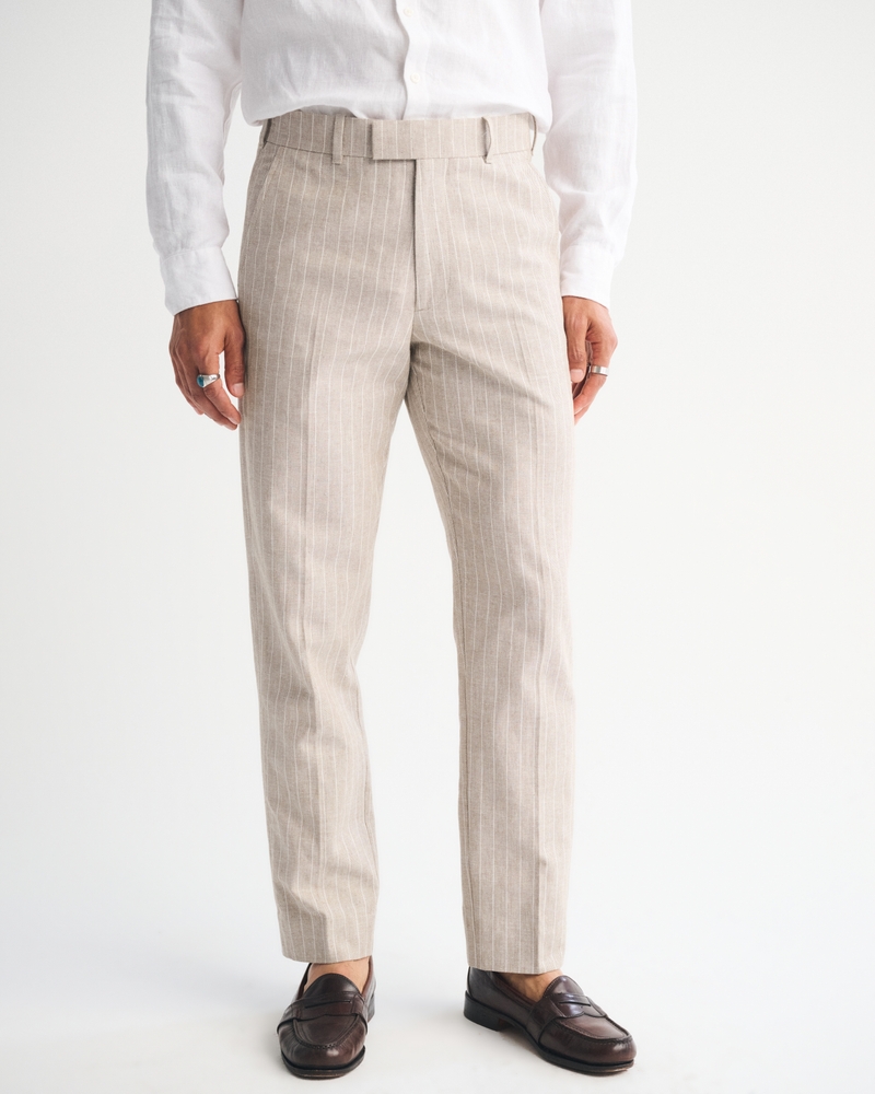 The A&F Collins Slim Linen-Blend Suit Pant