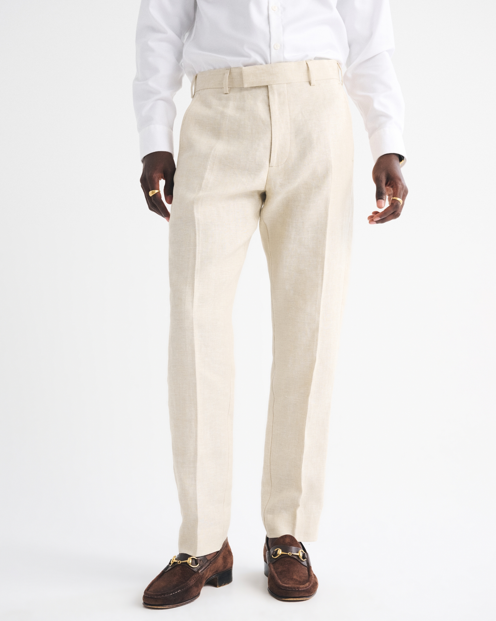 The A&F Collins Slim Linen Suit Pant