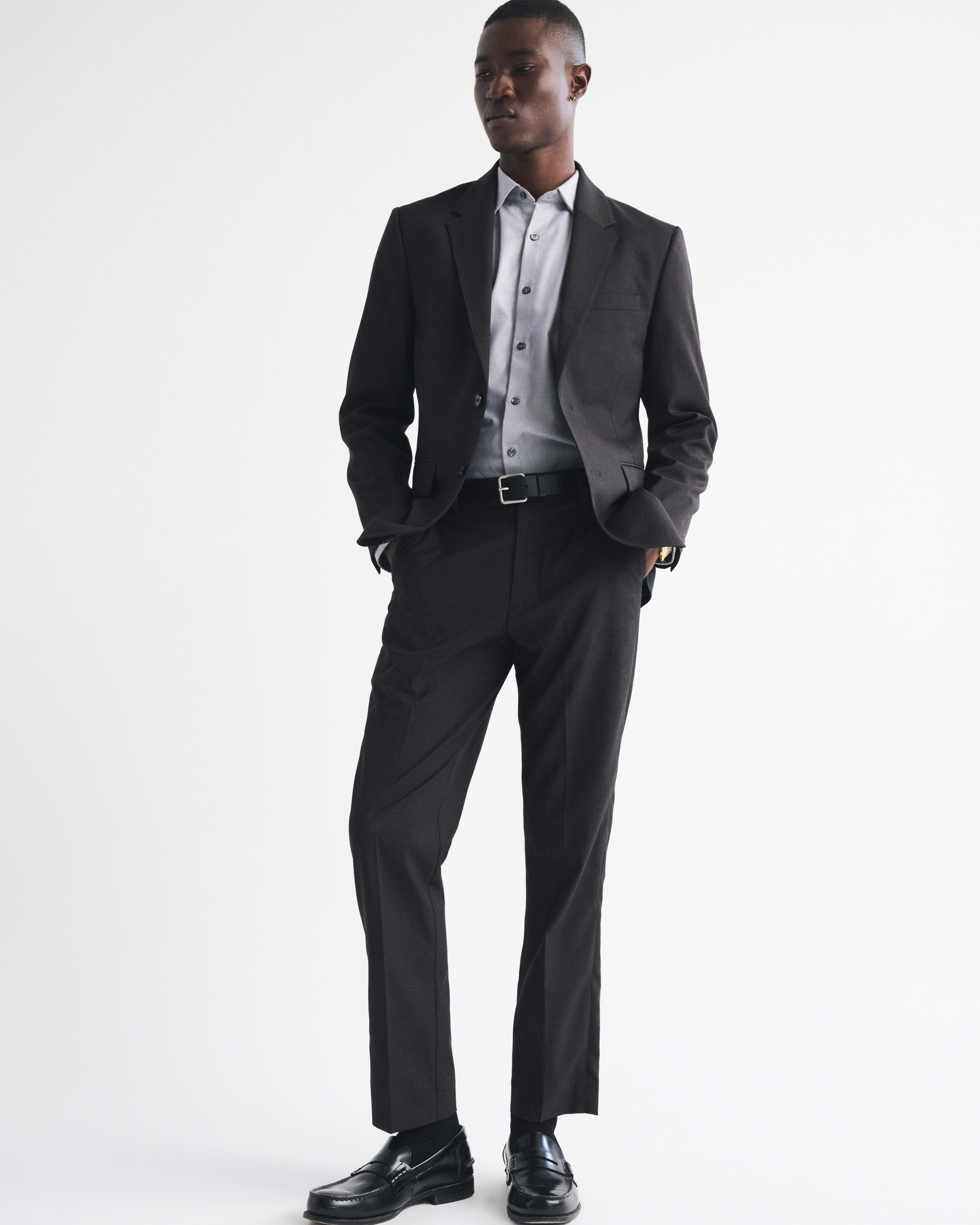 Мужские брюки Abercrombie & Fitch The A&F Collins Slim Suit Pant — фото 2