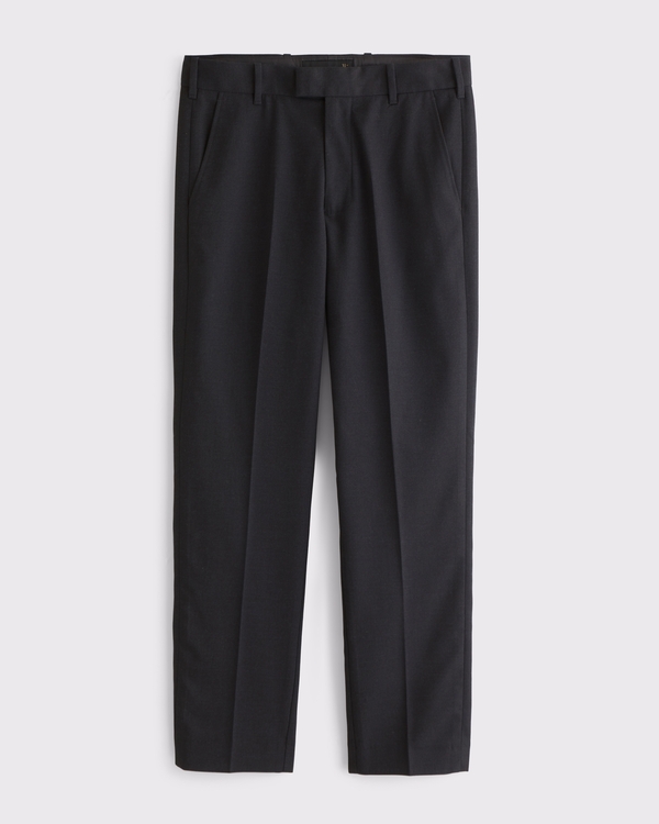 The A&F Collins Slim Suit Pant, Black view 1