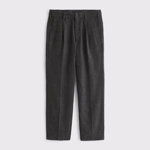 Мужские брюки Abercrombie & Fitch Linen-Blend Pleated Relaxed Straight Fixed Waist Pant
