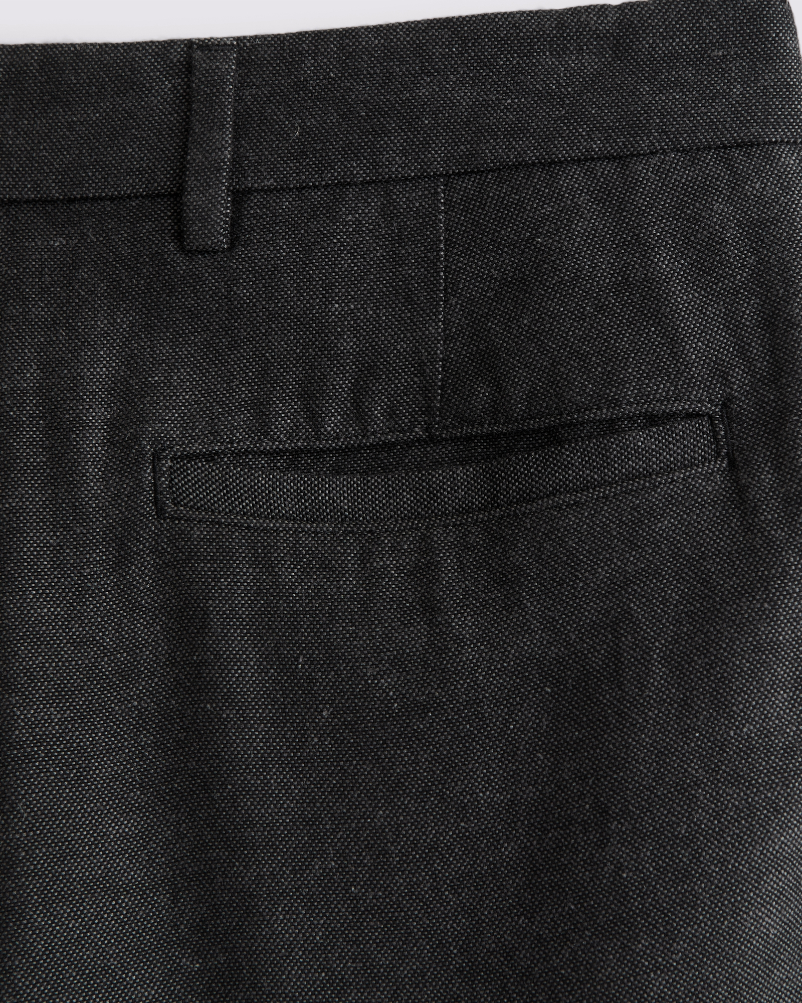 Linen-Blend Pleated Relaxed Straight Fixed Waist Pant