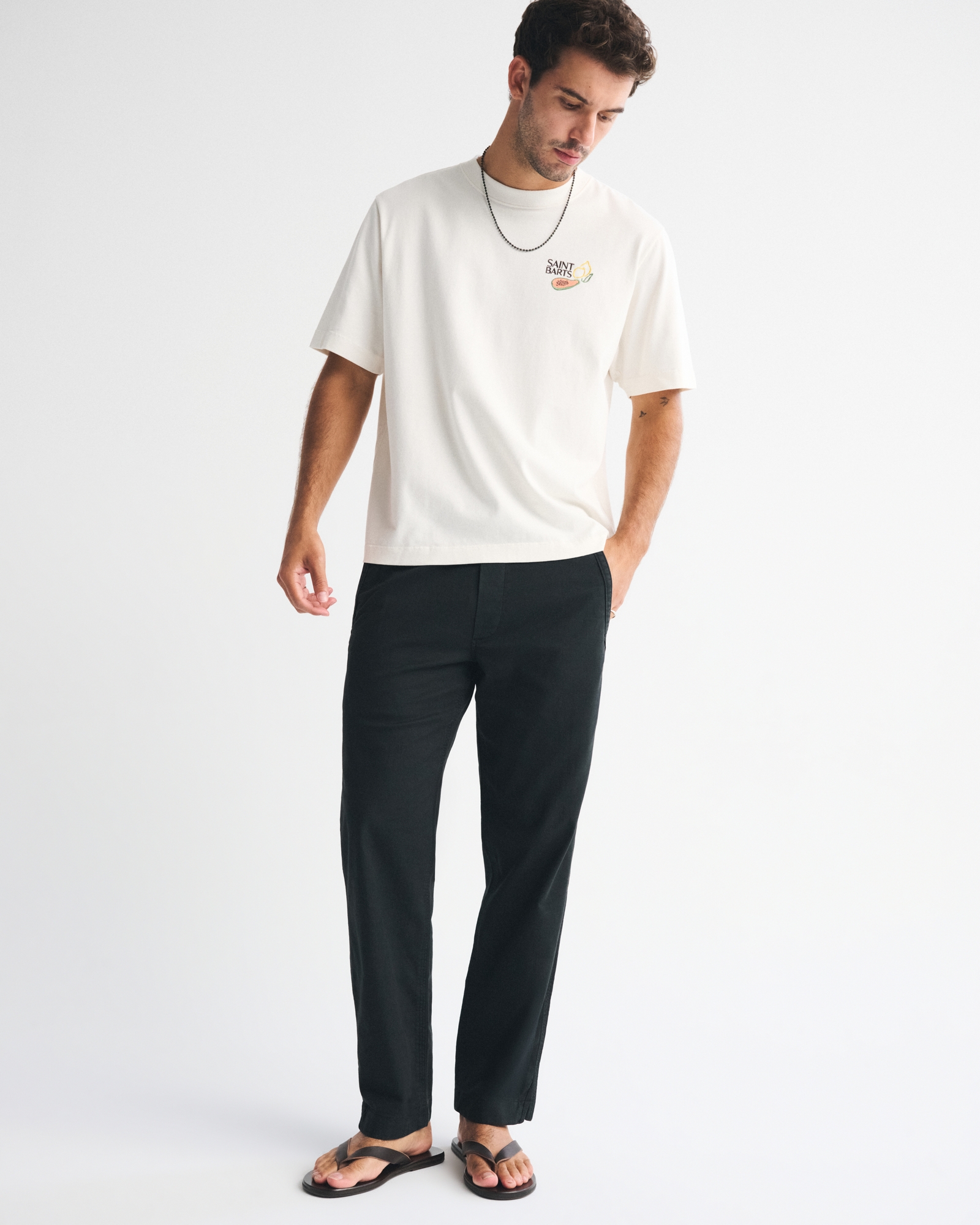 Relaxed Straight Sea Fade Pull-On Pant