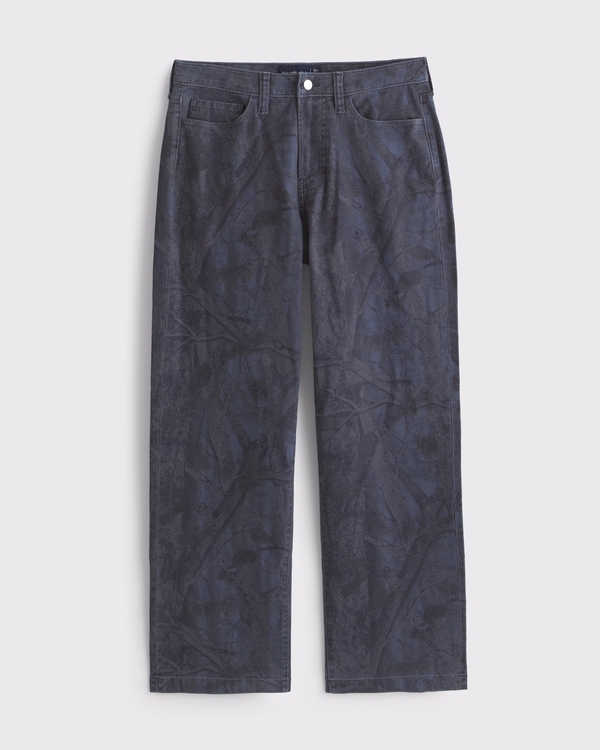 Baggy 5-Pocket Pant, Blue Camo view 1