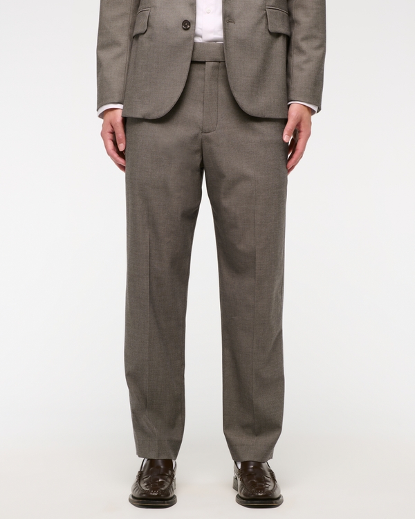 The A&F Collins Suit Pant, Brown view 1