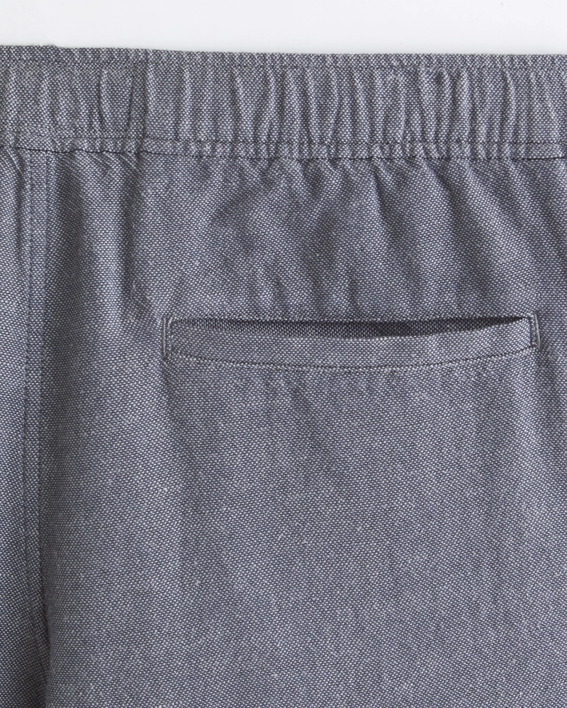 Relaxed Straight Tailored Linen-Blend Pull-On Pant