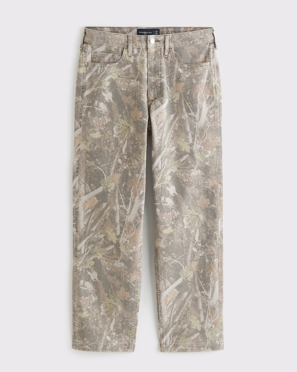 Relaxed Straight 5-Pocket Pant, Olive Camo view 1