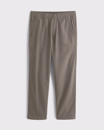 Linen-Blend Relaxed Straight Pull-On Pant from Abercrombie & Fitch - $85