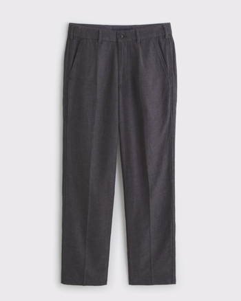 Tailored Linen-Blend Relaxed Straight Trouser from Abercrombie & Fitch - $85