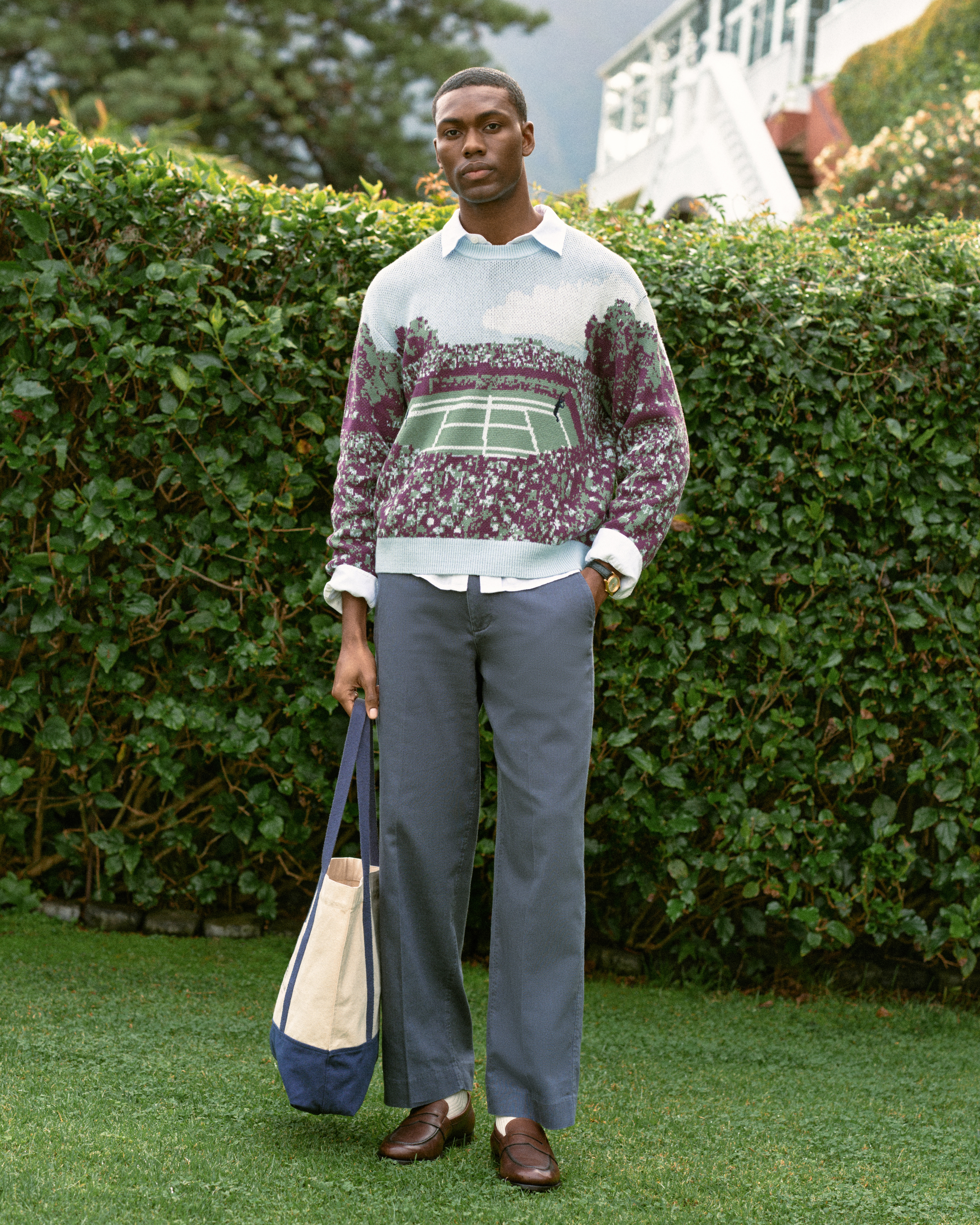 Мужские брюки Abercrombie & Fitch Cotton Baggy Trouser — фото 2