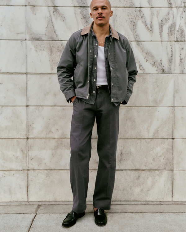 Cotton Baggy Trouser, Blue view 1