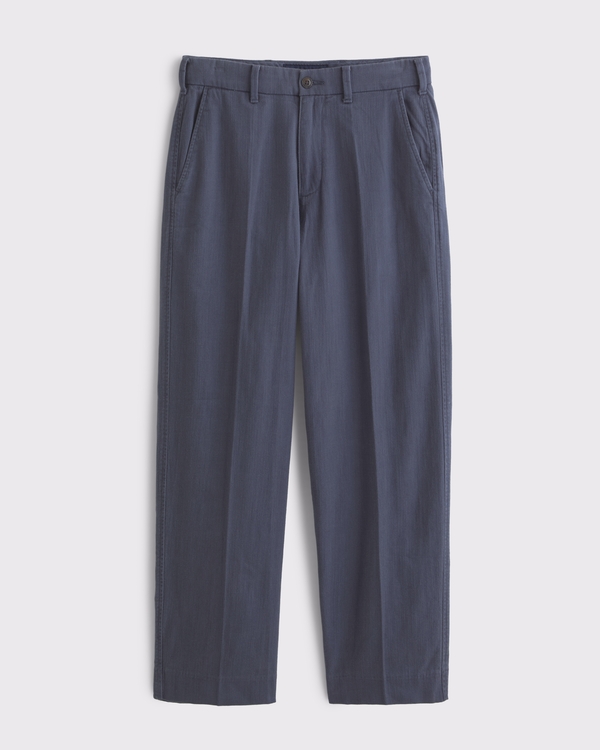 Cotton Baggy Trouser, Blue view 2