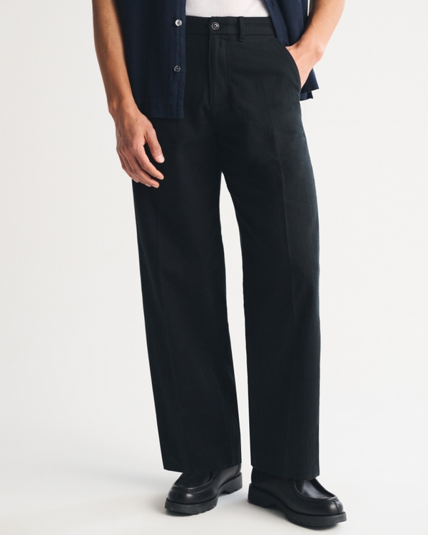 Cotton Baggy Trouser, Black view 2