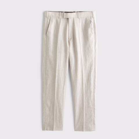 Мужские брюки Abercrombie & Fitch The A&F Collins Athletic Fit Slim 100% Linen Suit Pant