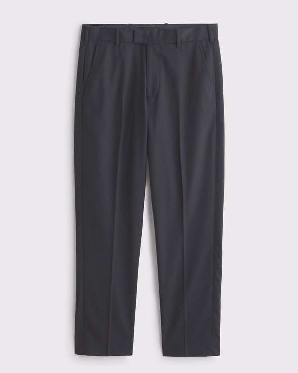 The A&F Collins Slim Suit Pant, Dark Grey view 1