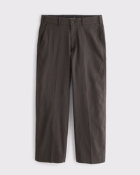 Linen-Blend Baggy Trouser