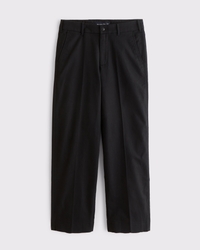 Linen-Blend Baggy Trouser