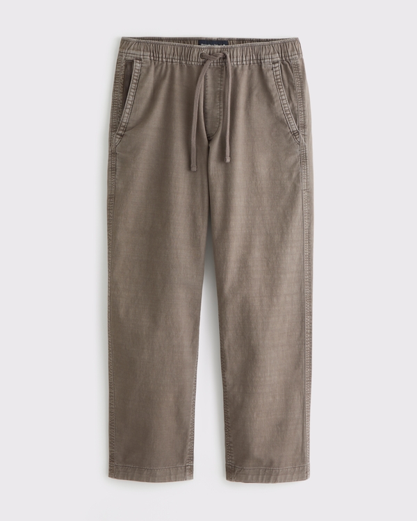 Sea Fade Relaxed Straight Pull-On Pant, Gray Brown view 1