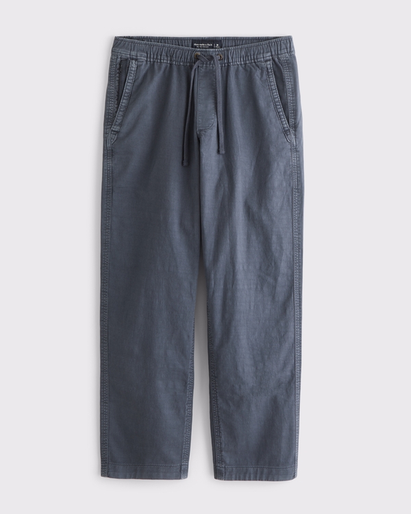 Sea Fade Relaxed Straight Pull-On Pant, Dark Blue view 1
