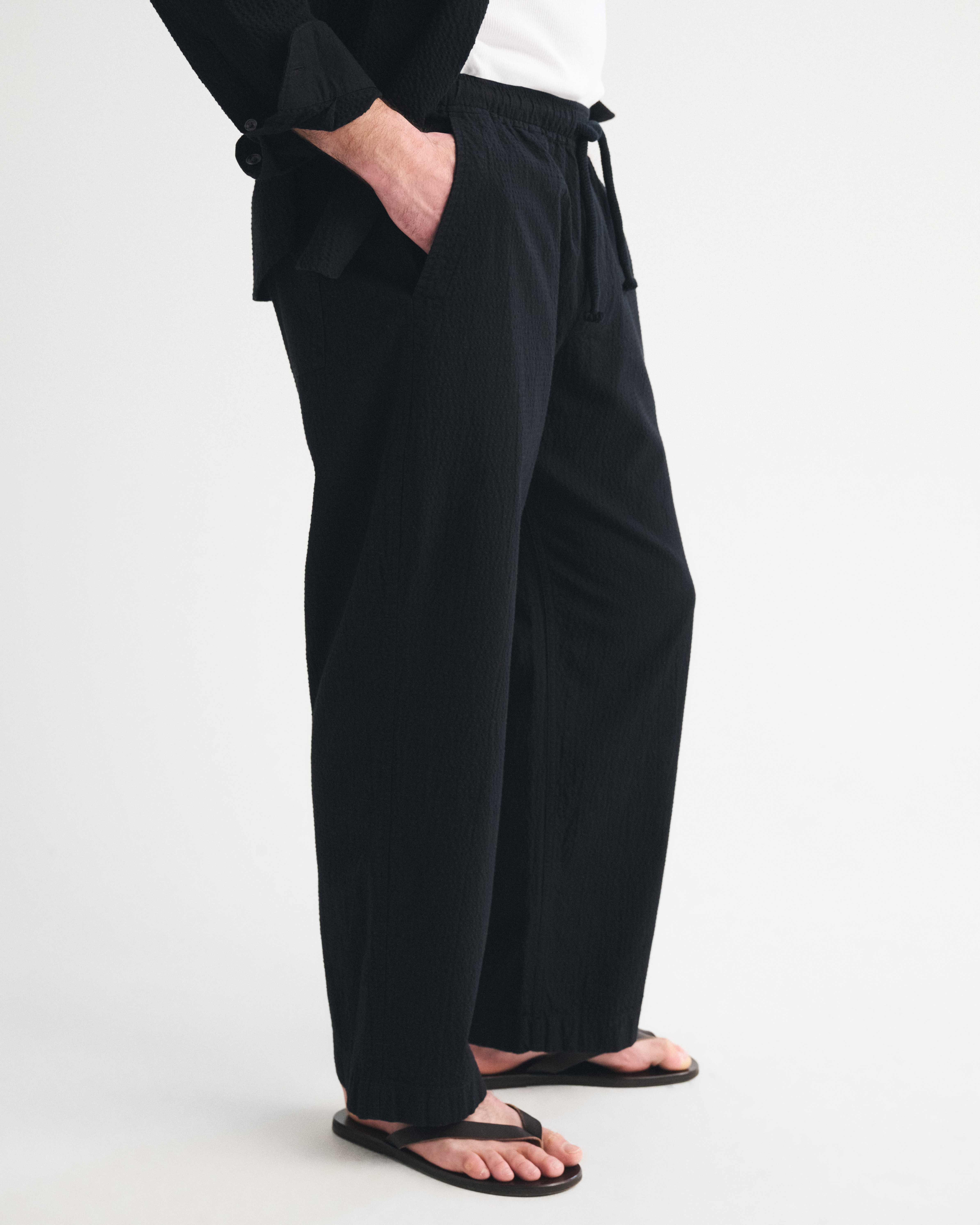 Мужские брюки Abercrombie & Fitch The A&F Getaway Pant, цвет: Чёрный — фото 3