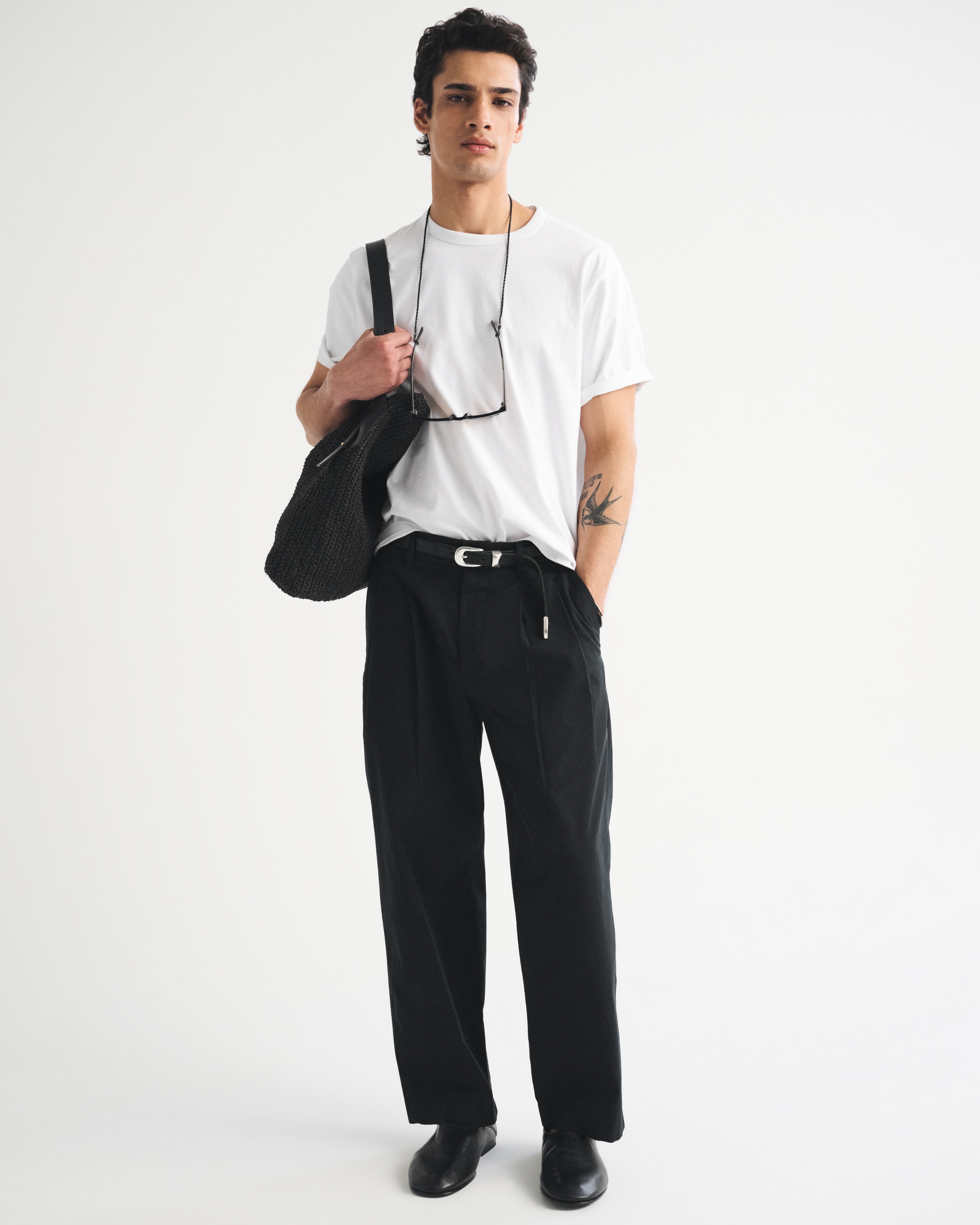 Мужские брюки Abercrombie & Fitch Pleated Baggy Trouser — фото 3