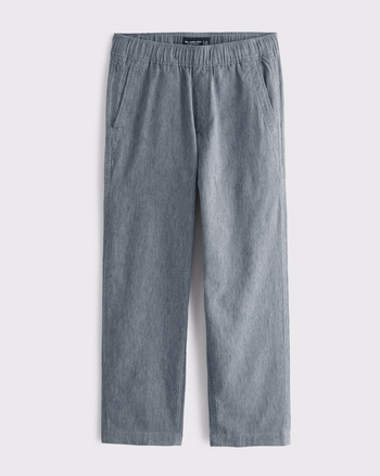 Linen-Blend Relaxed Straight Pull-On Pant from Abercrombie & Fitch - $85