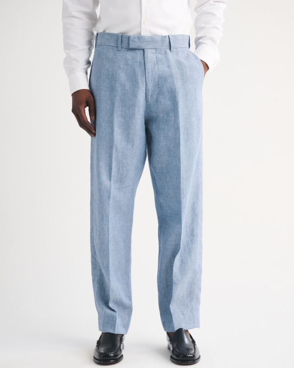 The A&F Collins 100% Linen Suit Pant, Lght Blue view 2