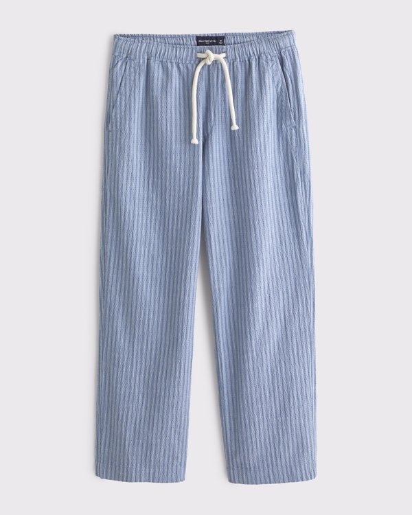 Baggy Breezy Seersucker Pull-On Pant, Ble Stripe view 1
