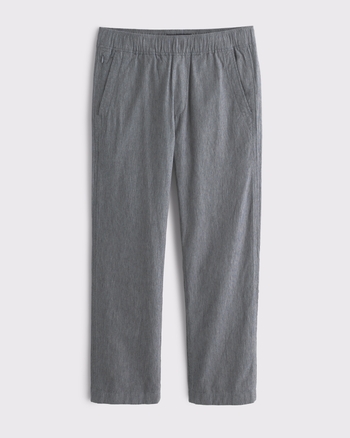 Linen-Blend Relaxed Straight Pull-On Pant from Abercrombie & Fitch - $49.99