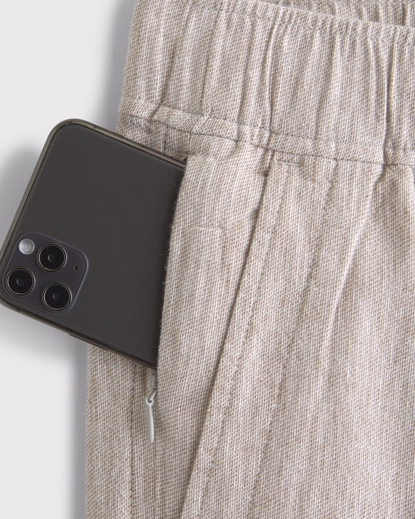 Le Pantalon Coton Et Lin Taille Confort | Public Beach | Magasinez Des