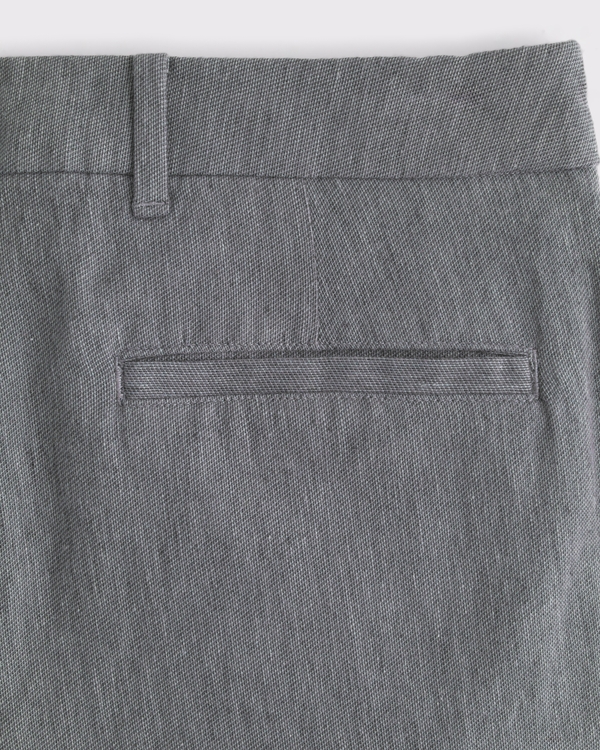 Linen-Blend Baggy Trouser