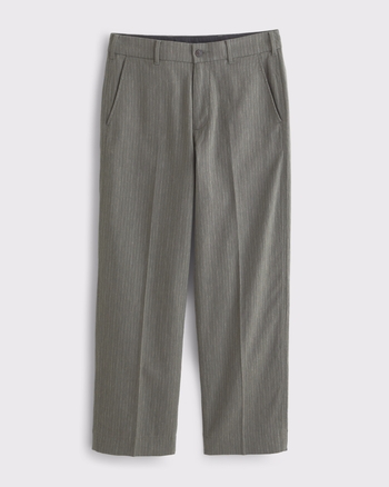 Linen-Blend Baggy Trouser