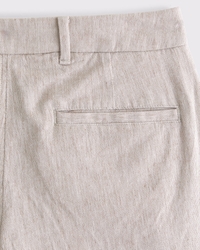 Linen-Blend Relaxed Straight Trouser