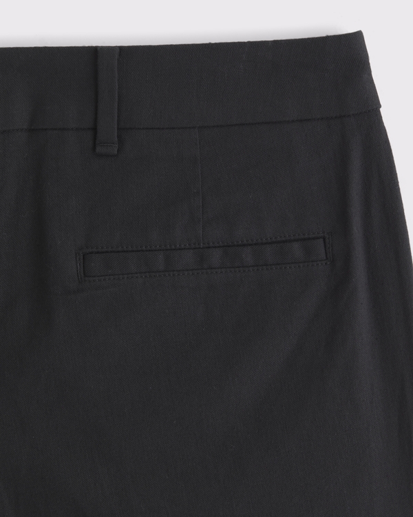 Linen-Blend Relaxed Straight Trouser