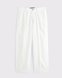 Linen-Blend Baggy Trouser
