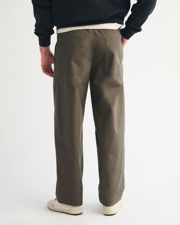 Baggy Poplin Taper Pull-On Pant