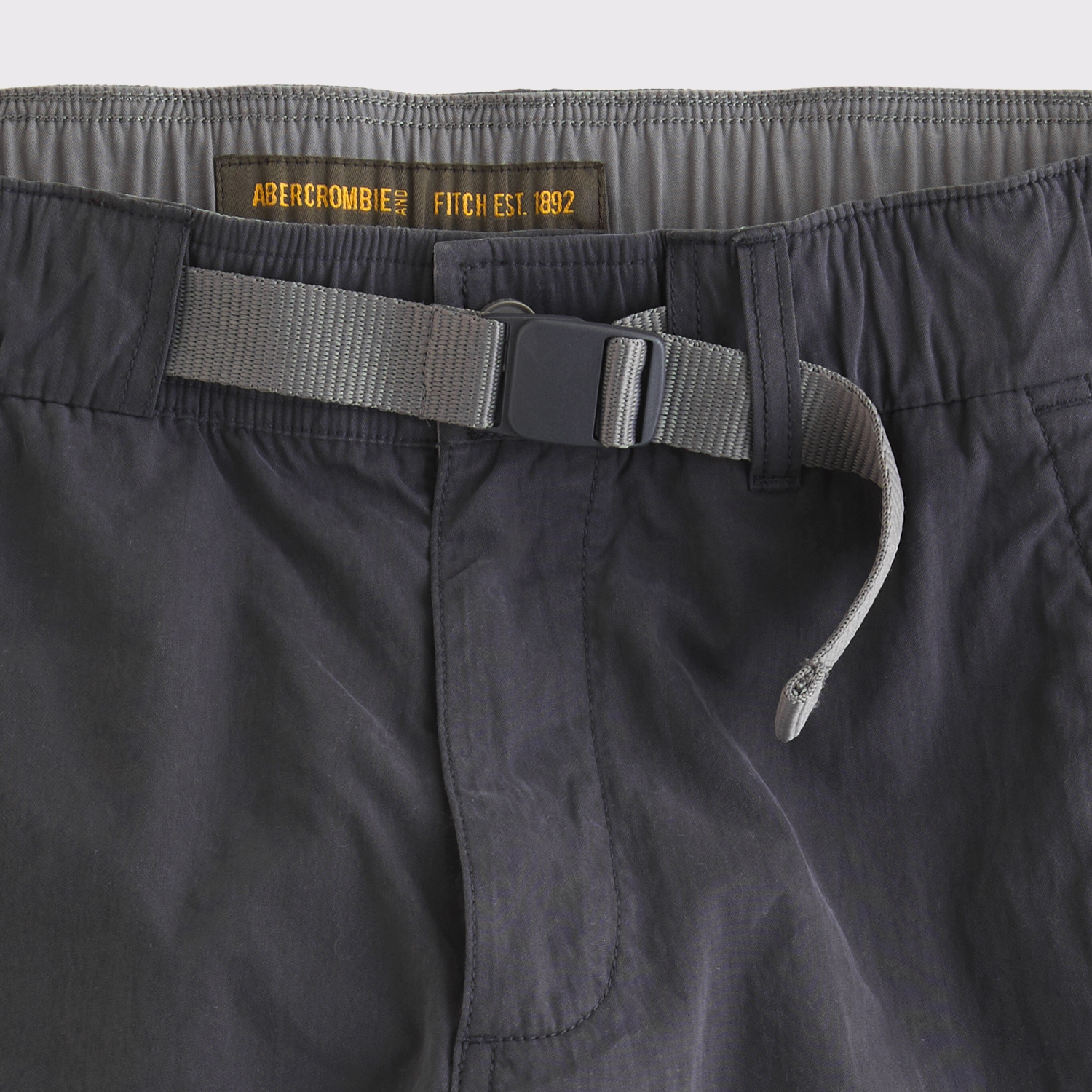 Мужские брюки Abercrombie & Fitch Baggy Utility Pant, цвет: Чёрный — фото 2