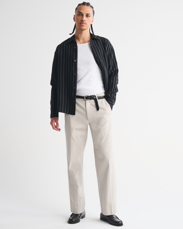 Relaxed Straight Trouser, Ash view 1