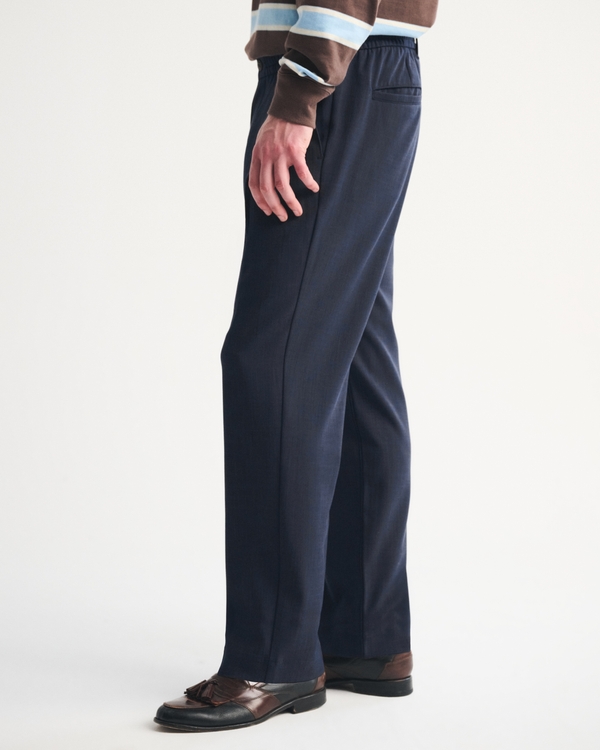 muscle fit dress shirt h&m Bryce Pleated Relaxed Fit Tropical Midnight Blue Pants