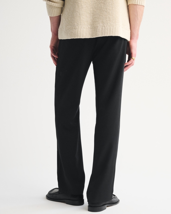 Men's Relaxed Straight Pleated Hybrid Waist Trouser | Men's