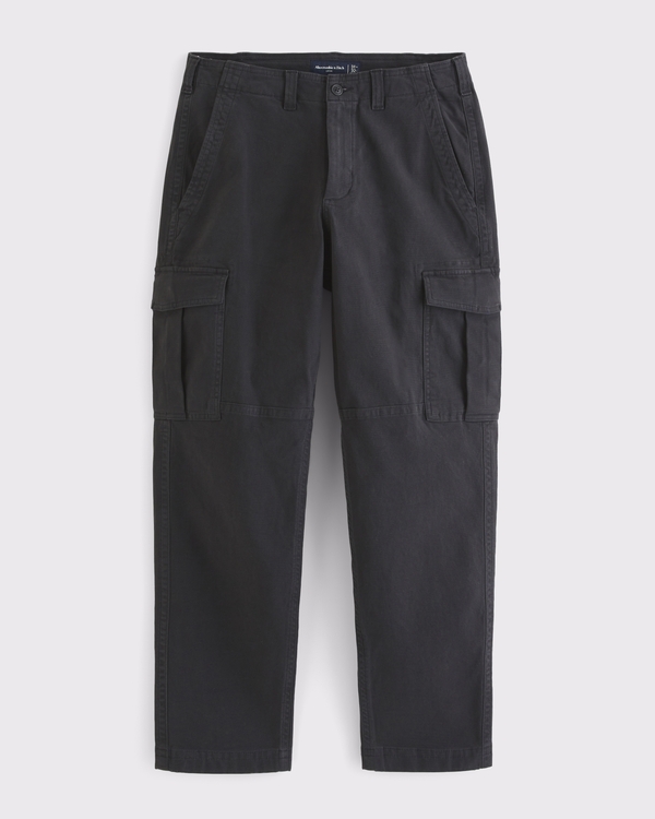 Loose Clean Cargo Pant, Black view 1