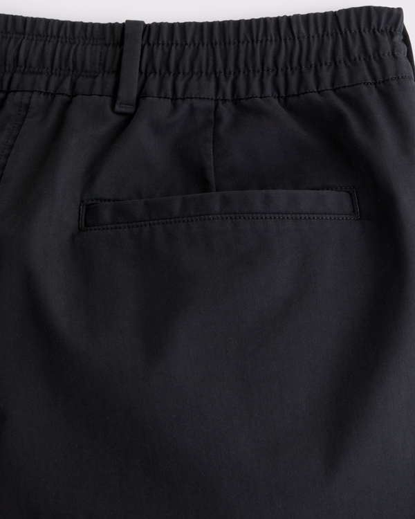 Relaxed Straight Cotton-Blend Hybrid Waist Trouser