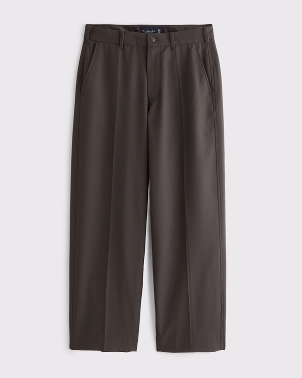 Baggy Trouser, Coal Brown Texture view 1