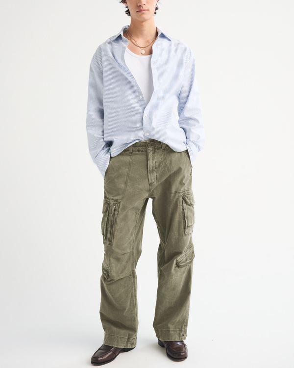 Sea Fade Ultra Baggy Cargo Pant, Olive view 1