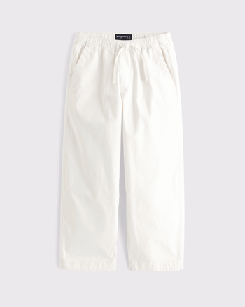 Baggy Poplin Taper Pull-On Pant